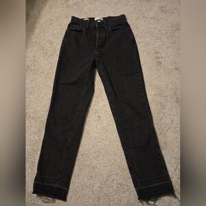 Womens black universal thread High rise 90s slim size 4R